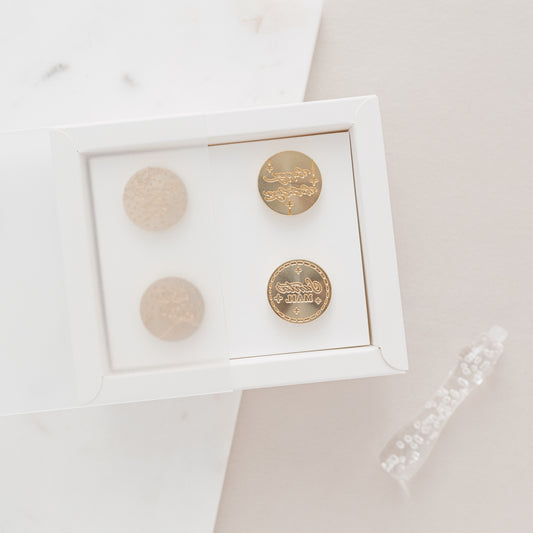 ✧ 40% OFF ✧ Four Wax Stamps & One Handle – Kethstudio x Wish Upon A Calligraphy