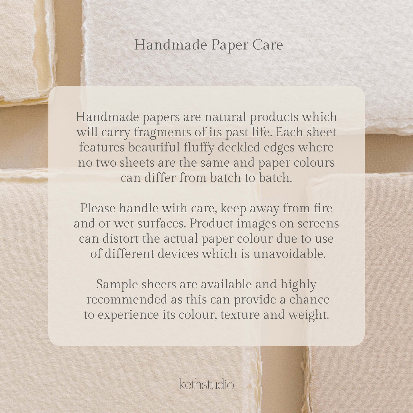 A5 – White Handmade Paper