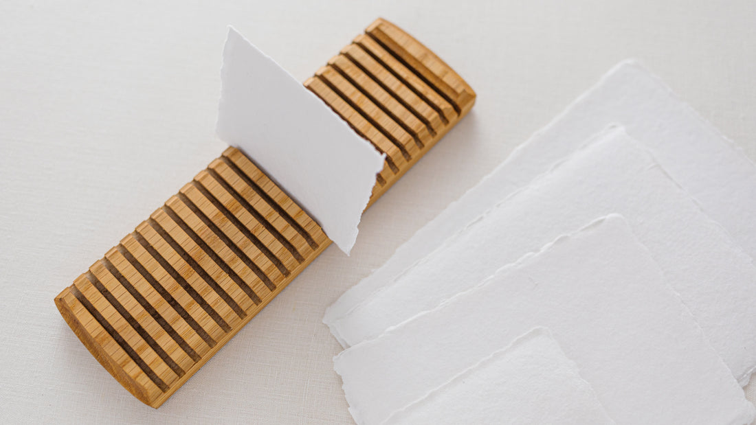 Calligraphy Racks: Handmade Paper Size Test