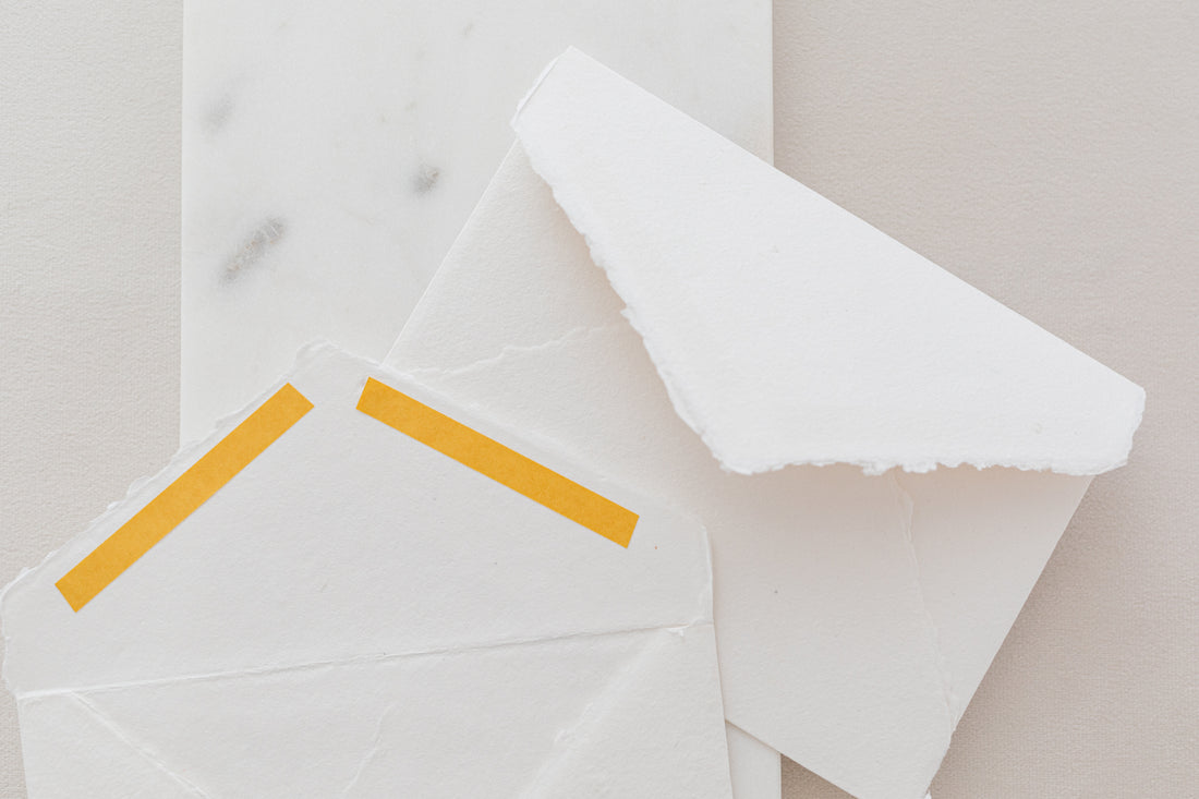 Always Seal Handmade Paper Envelopes With Double Sided Adhesive