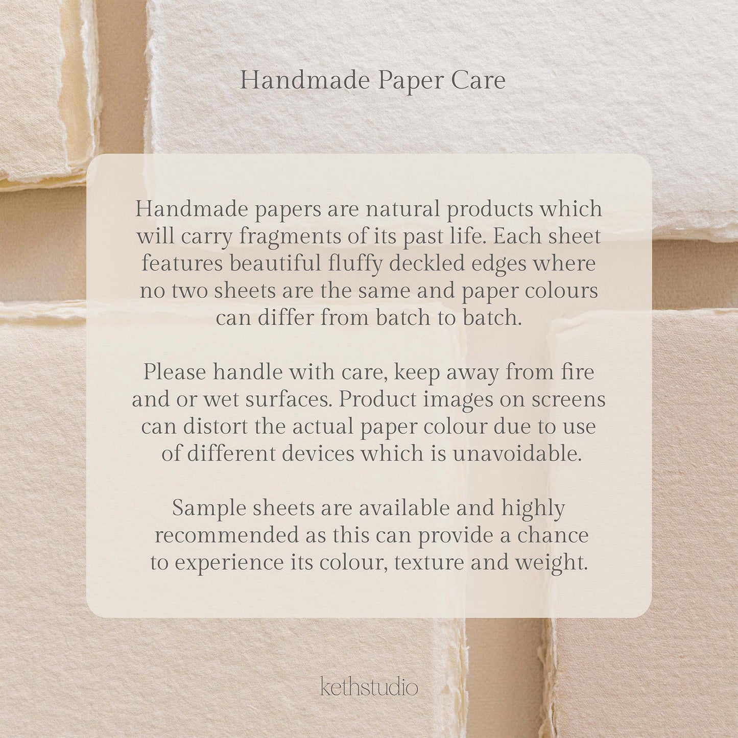 A4 – White Handmade Paper