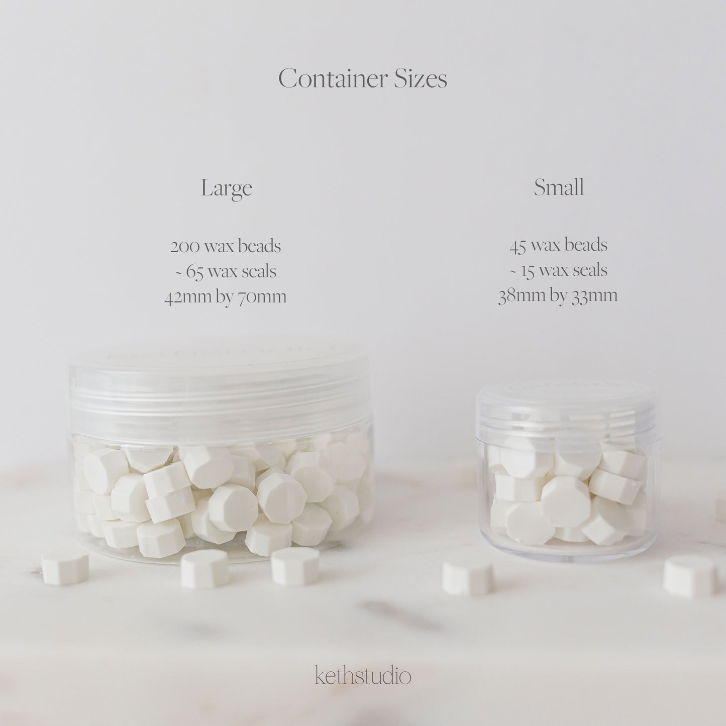 White Wax Beads
