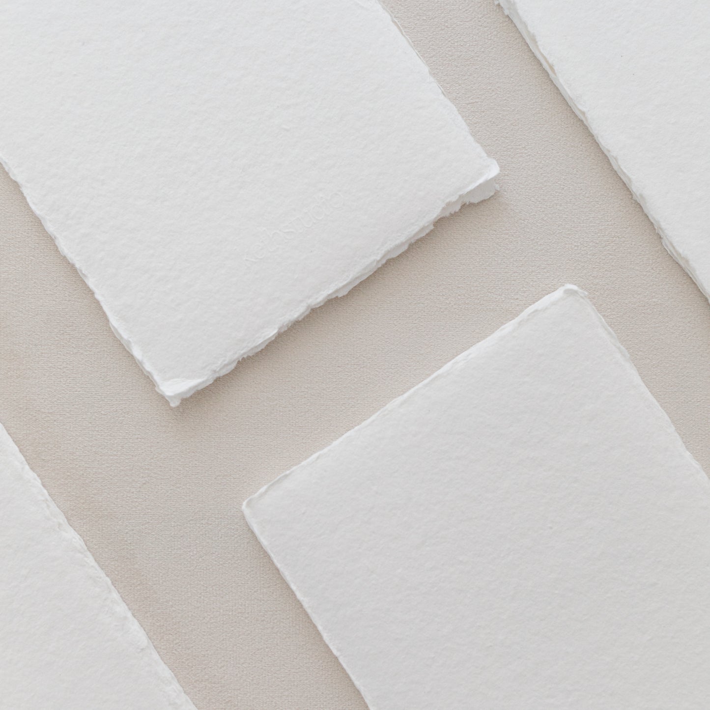 5x7 – White Handmade Paper