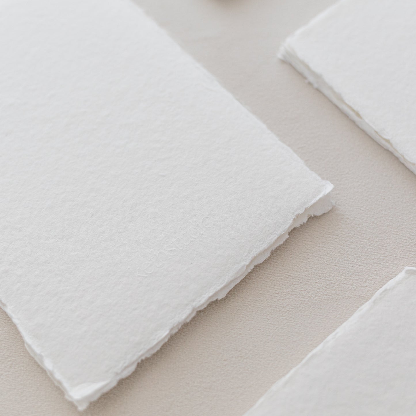 5x7 – White Handmade Paper