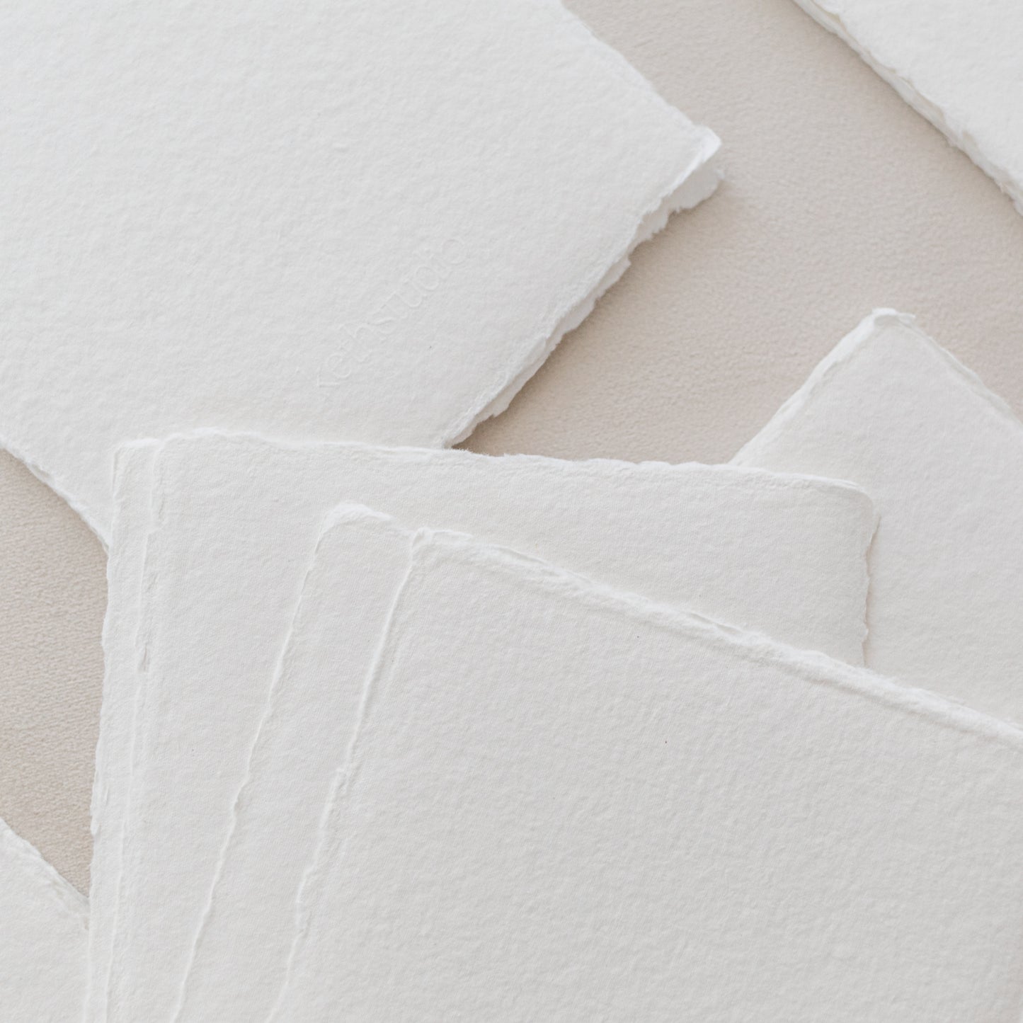 5x7 – White Handmade Paper