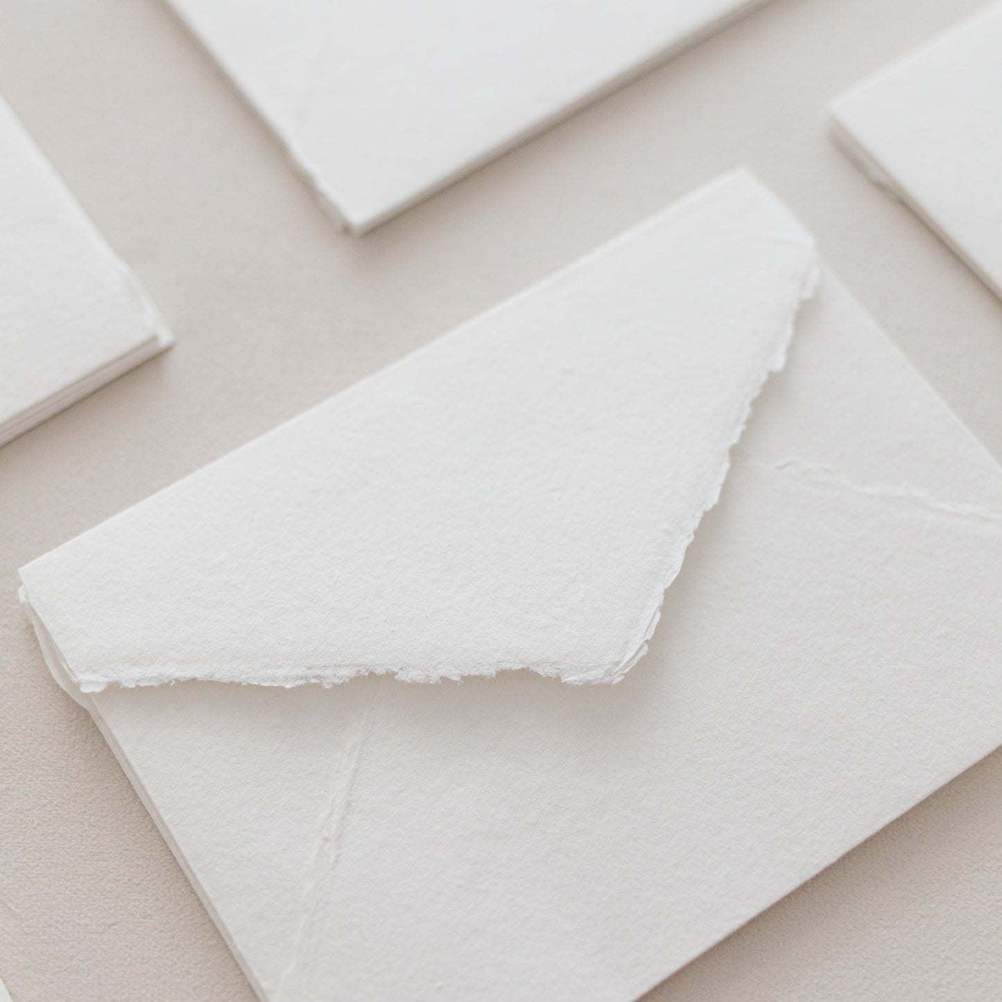 C6 – White Handmade Paper Envelopes