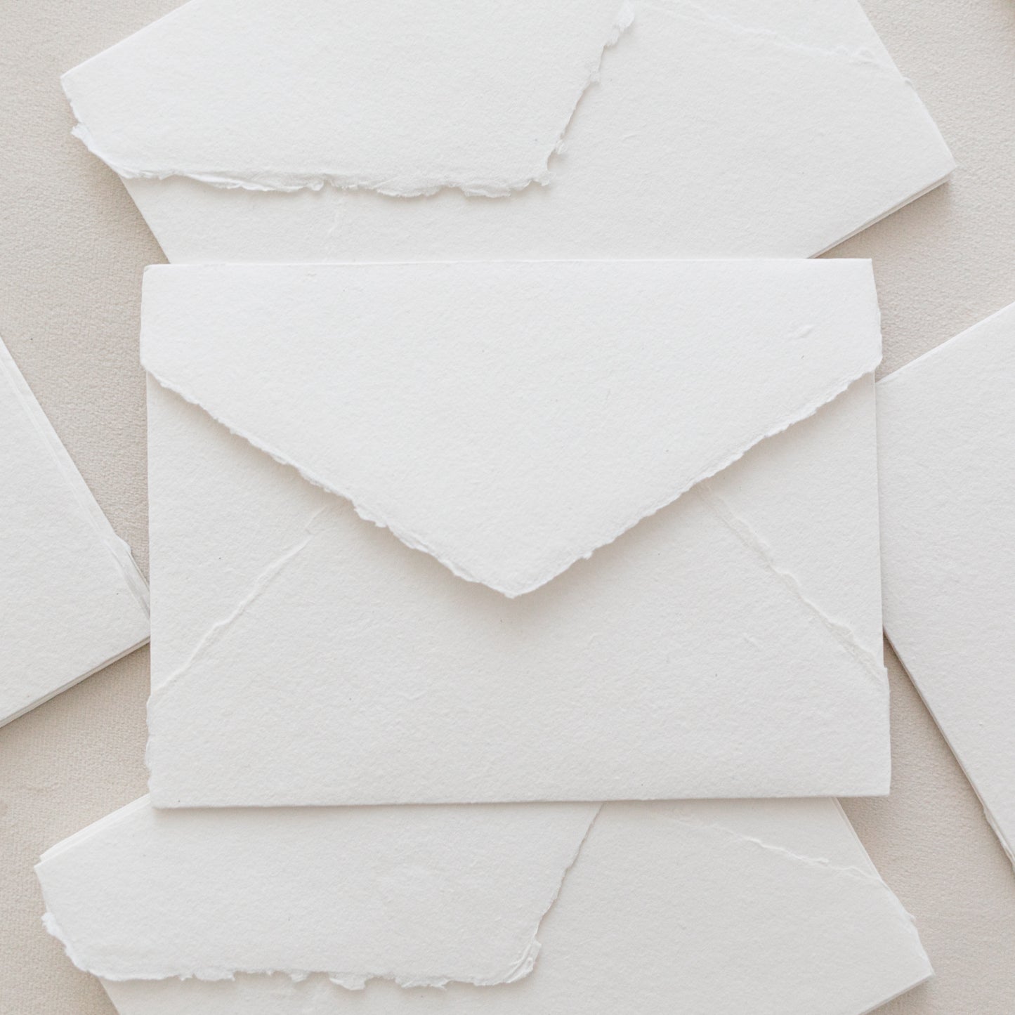 C6 – White Handmade Paper Envelopes