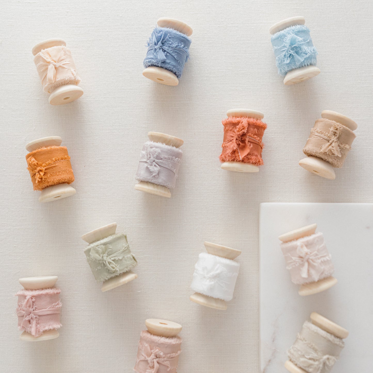 Silk Ribbons & Spool – 25mm by 5 Meters