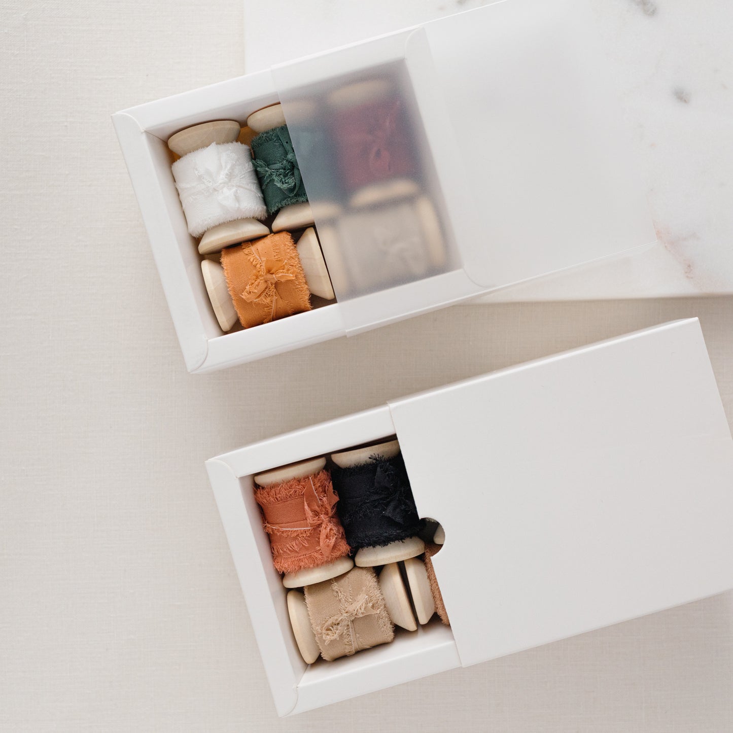 Christmas Box – Silk Ribbon & Spool