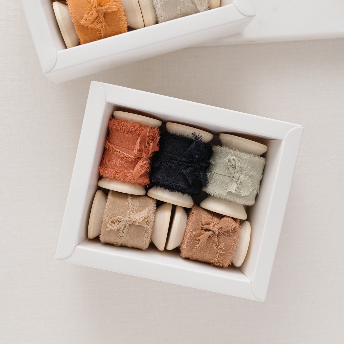 Christmas Box – Silk Ribbon & Spool