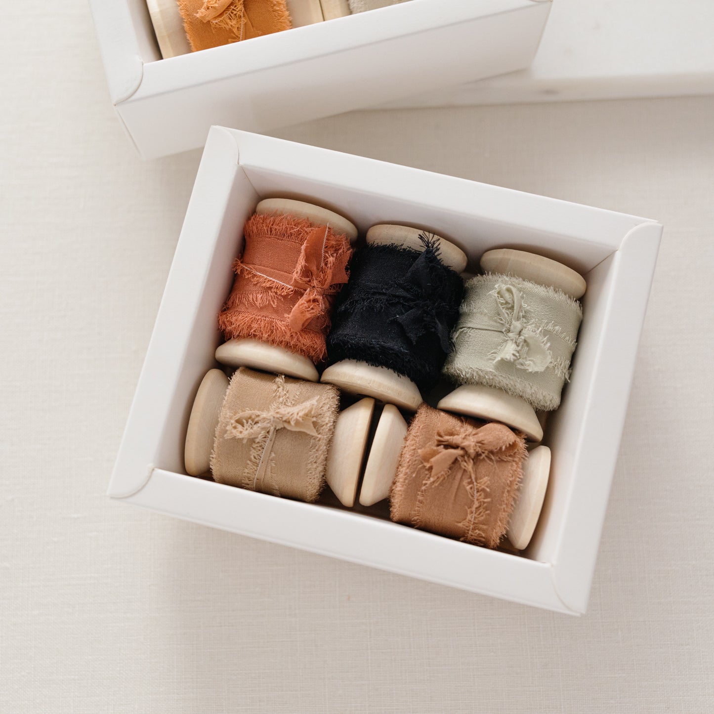 Christmas Box – Silk Ribbon & Spool