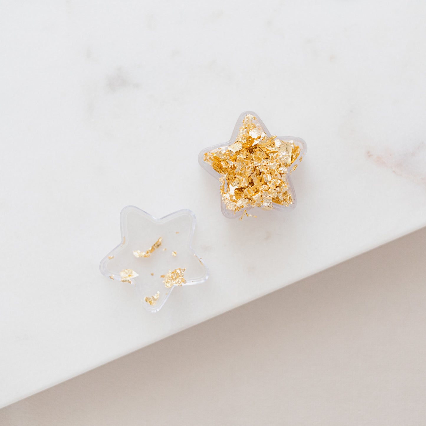 Star Gold Foil Leaf Pot & Gold Tweezer