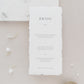 Gemma Personalised Wedding Menu
