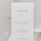 Gemma Personalised Wedding Menu