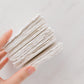 70mm by 90mm White Handmade Paper Place Cards