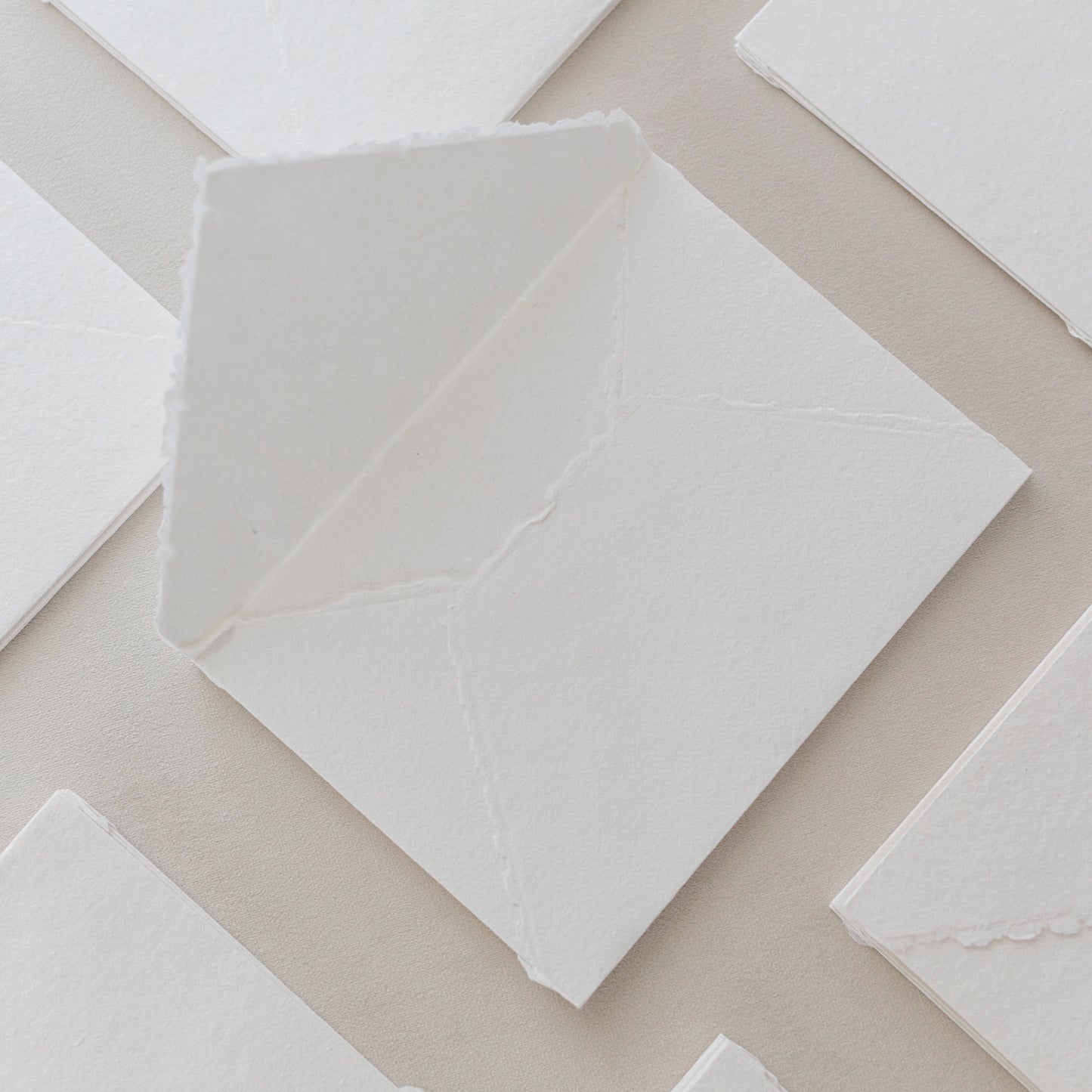 5.5x7.5 – White Handmade Paper Envelopes