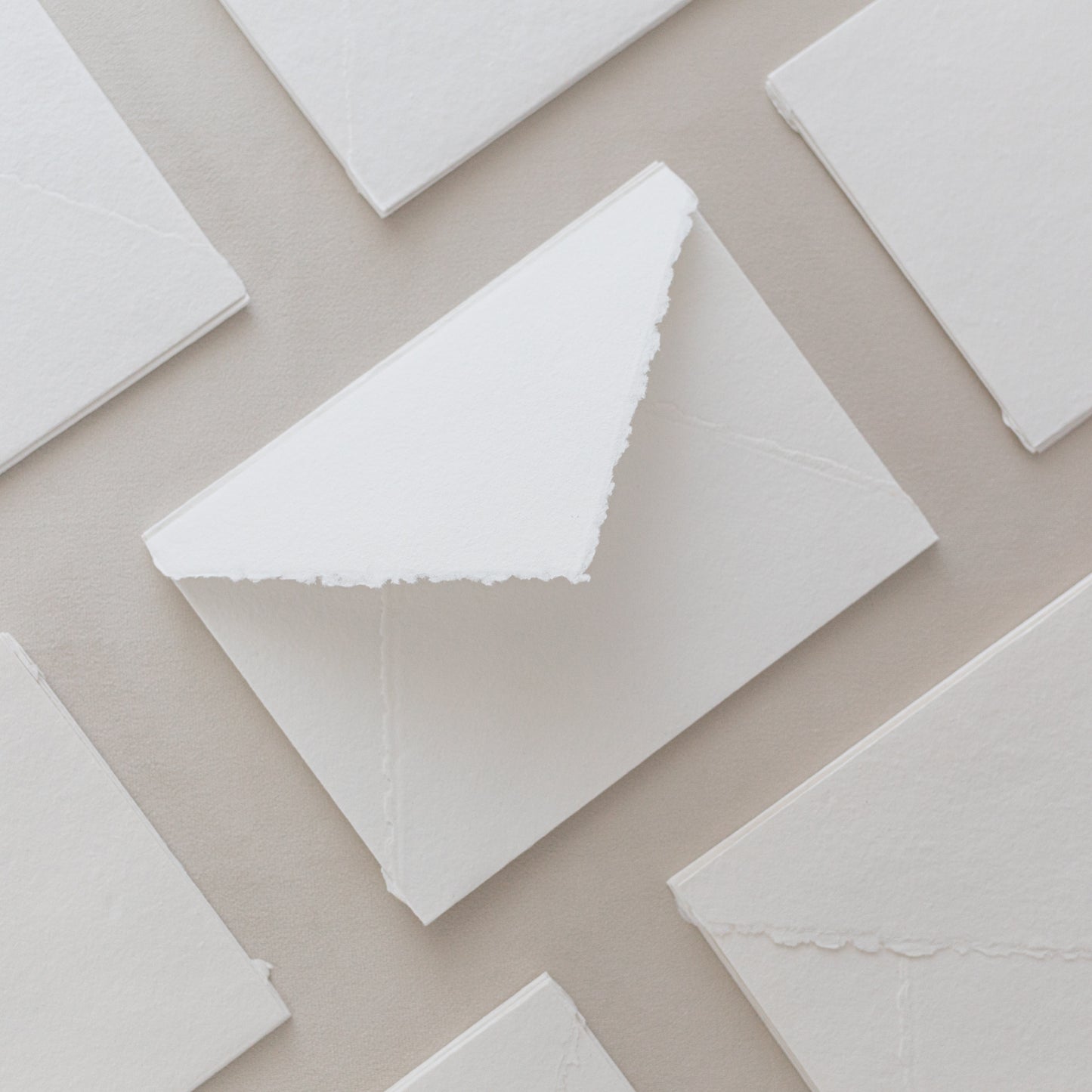 5.5x7.5 – White Handmade Paper Envelopes