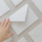 5.5x7.5 – White Handmade Paper Envelopes