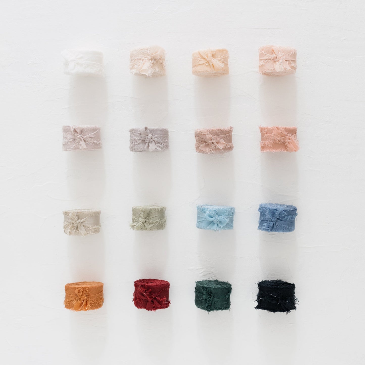 Collection of 20 Colours – 15mm Silk Ribbons