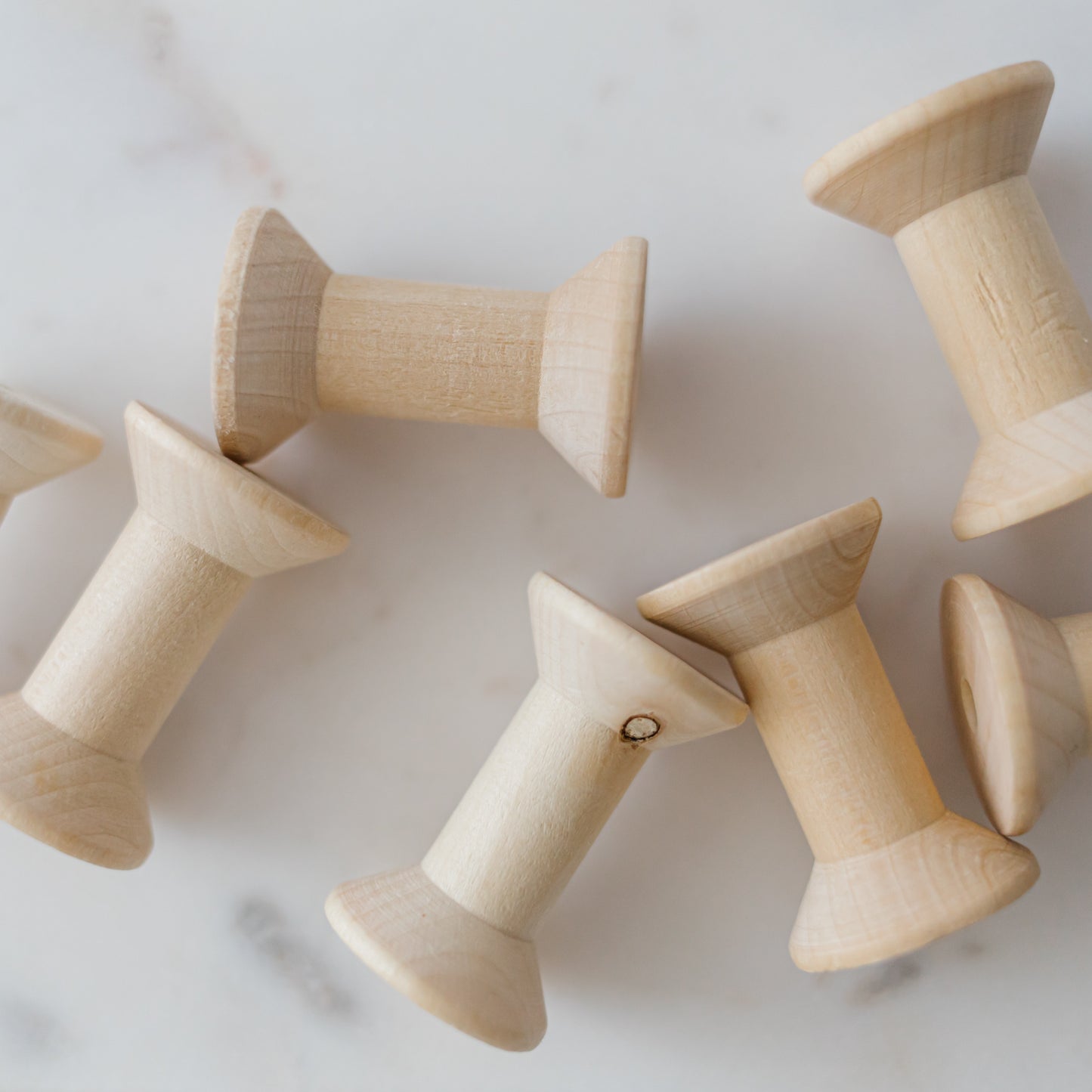 5 Wooden Spools