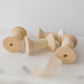 5 Wooden Spools