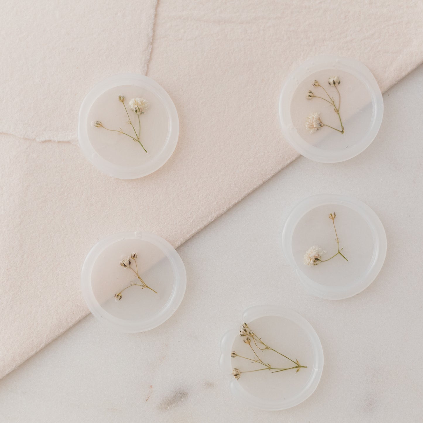 Baby's Breath (Gypsophila) Vellum Seals