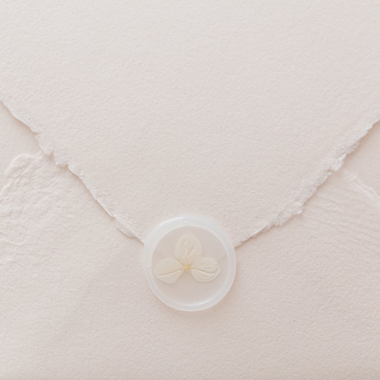 Champagne Hydrangea Vellum Wax Seals