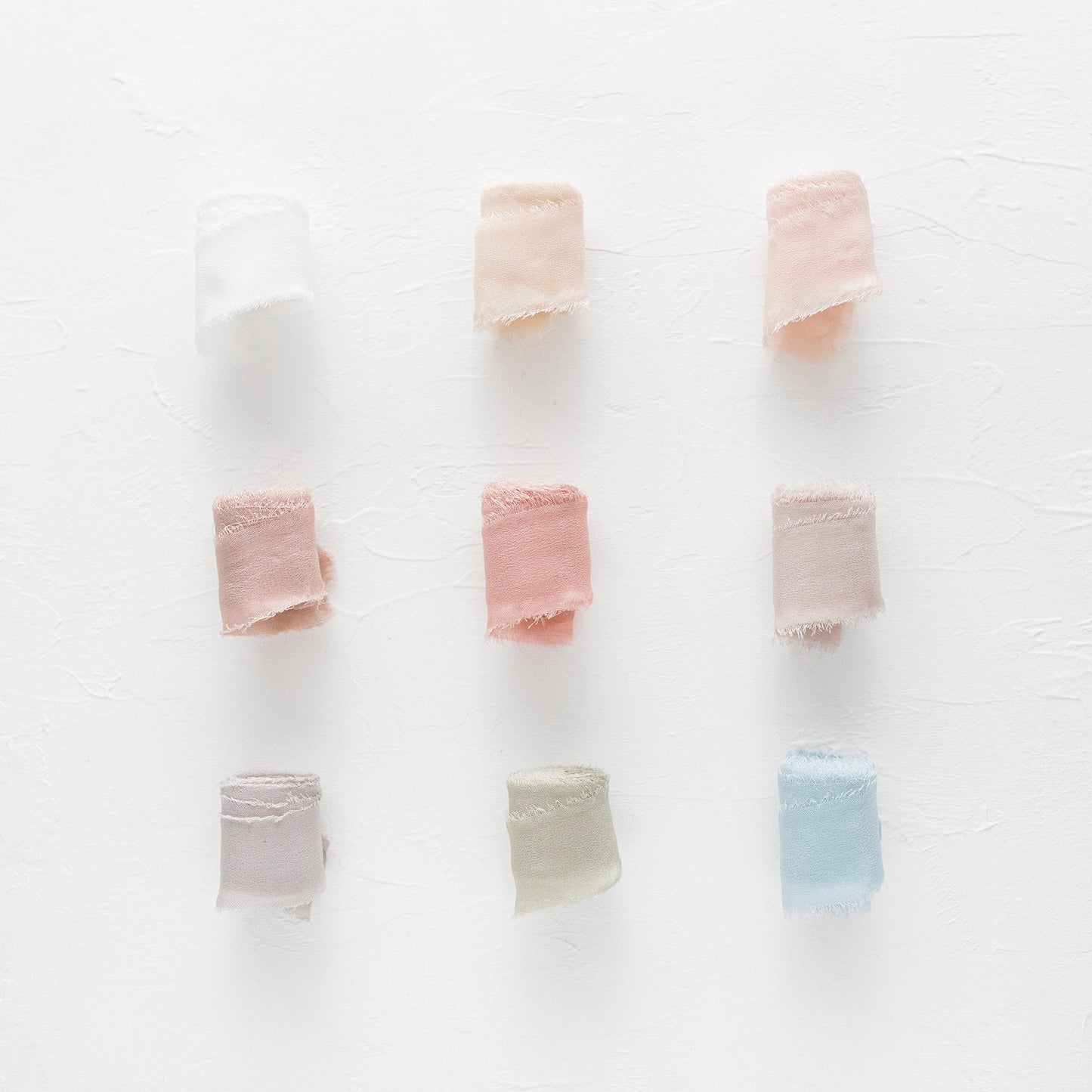 Silk Ribbons – 25mm by 30cm Samples