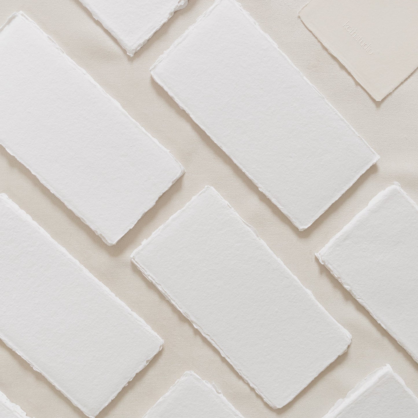 Menus – White Handmade Paper