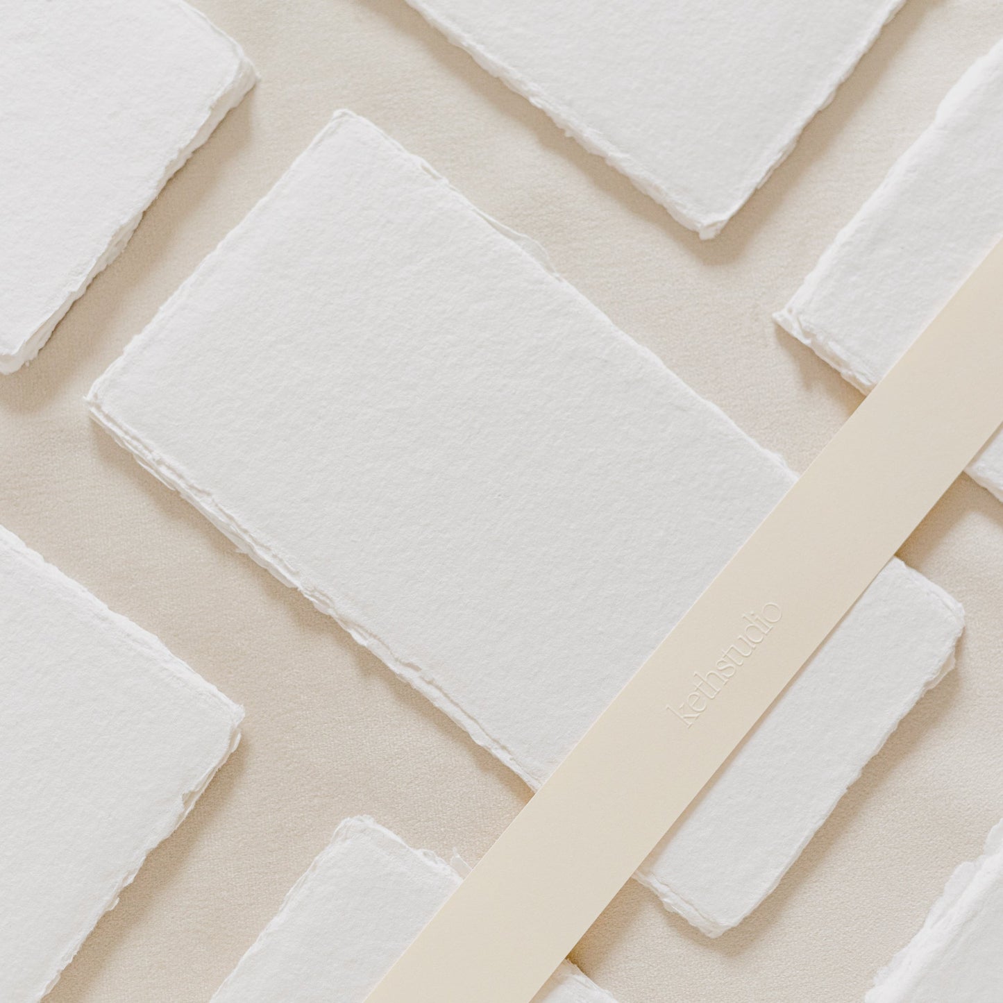 Menus – White Handmade Paper