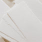 Menus – White Handmade Paper