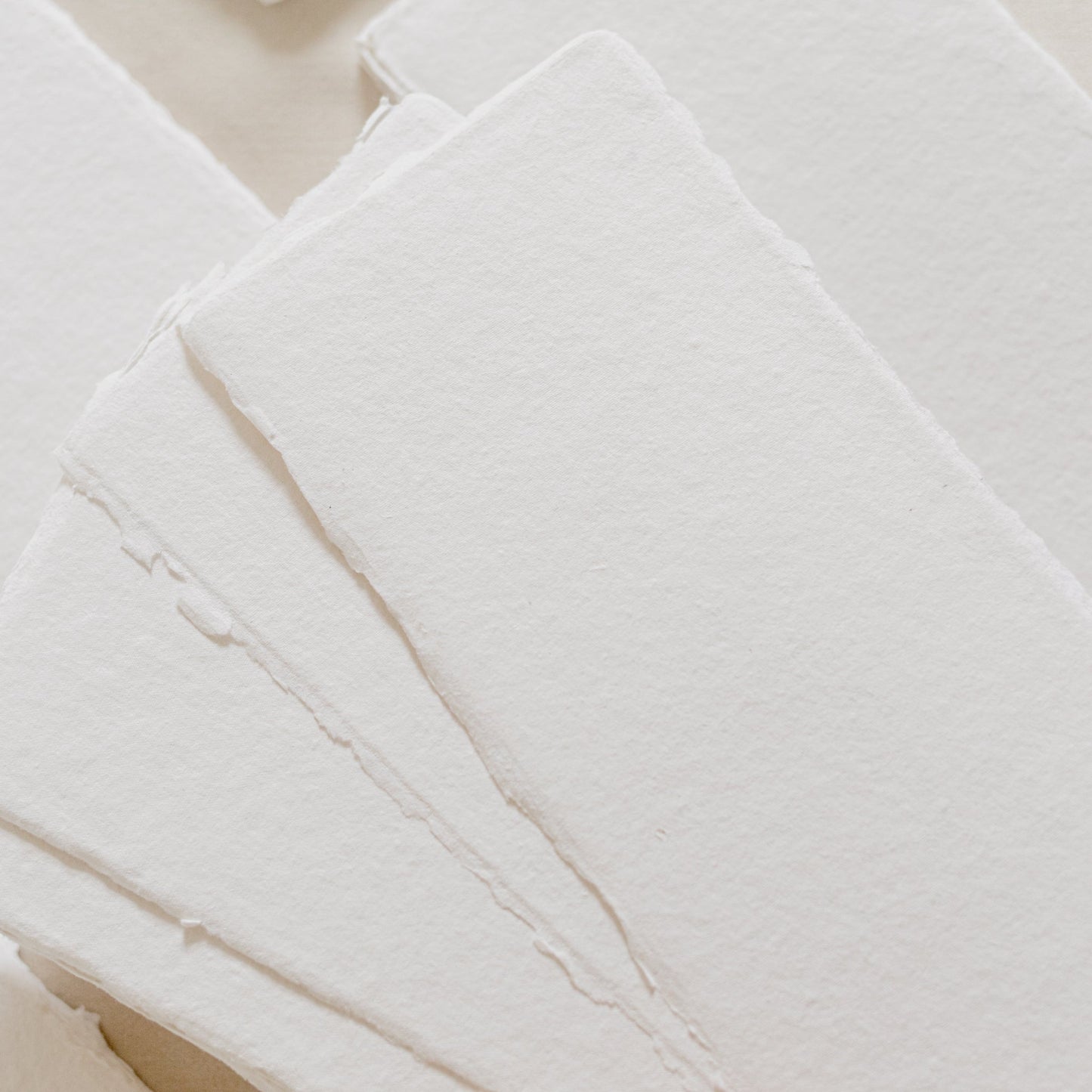 Menus – White Handmade Paper