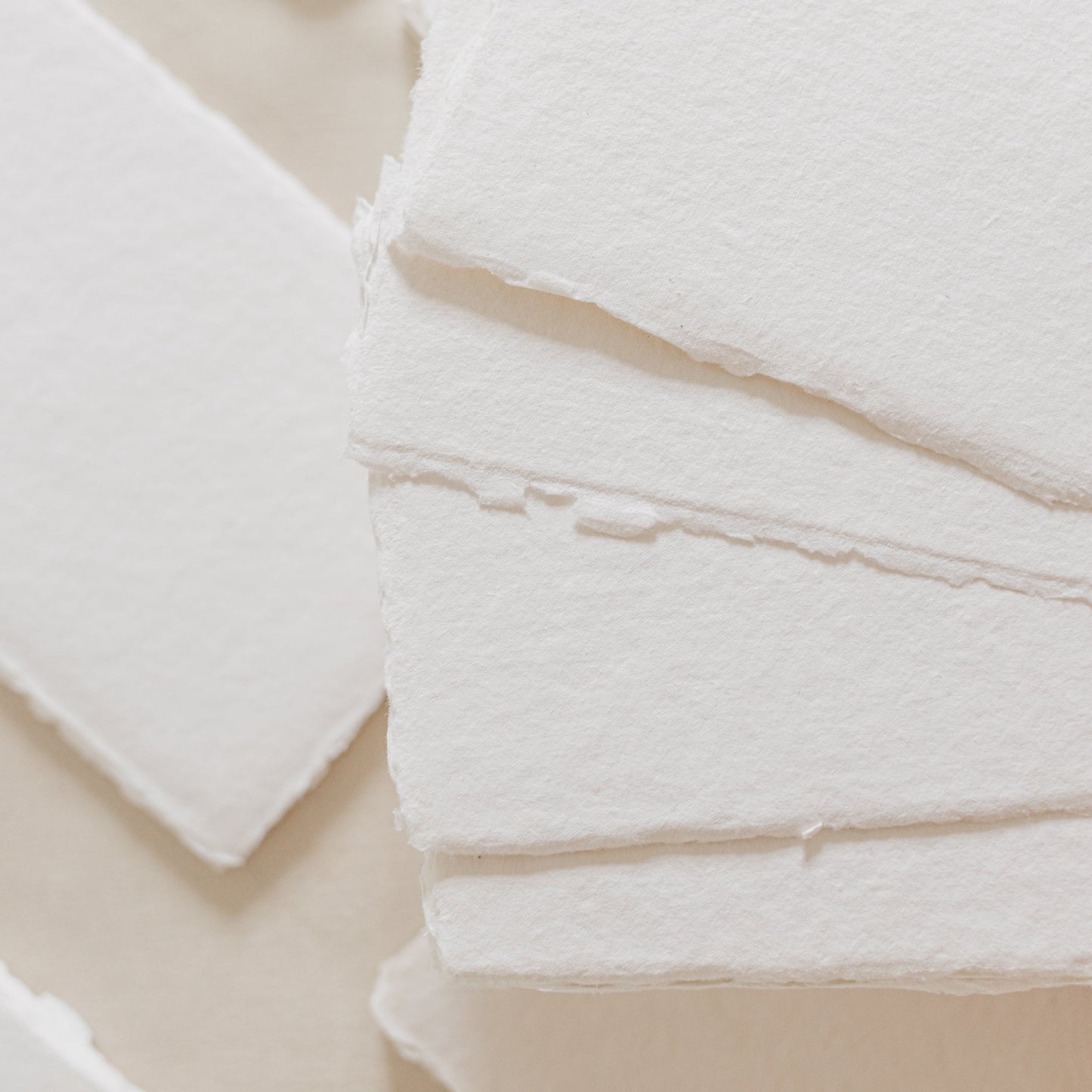 Menus – White Handmade Paper