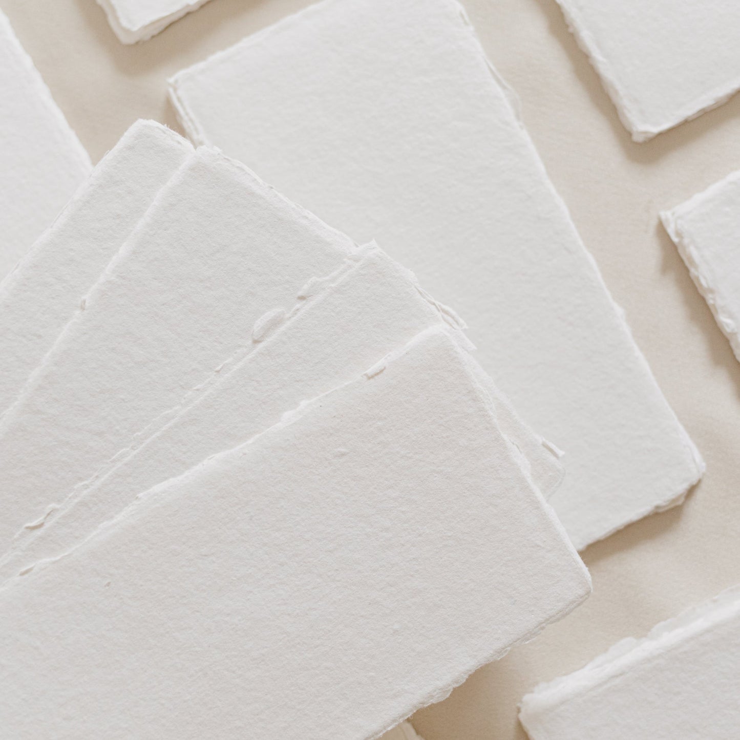 Menus – White Handmade Paper