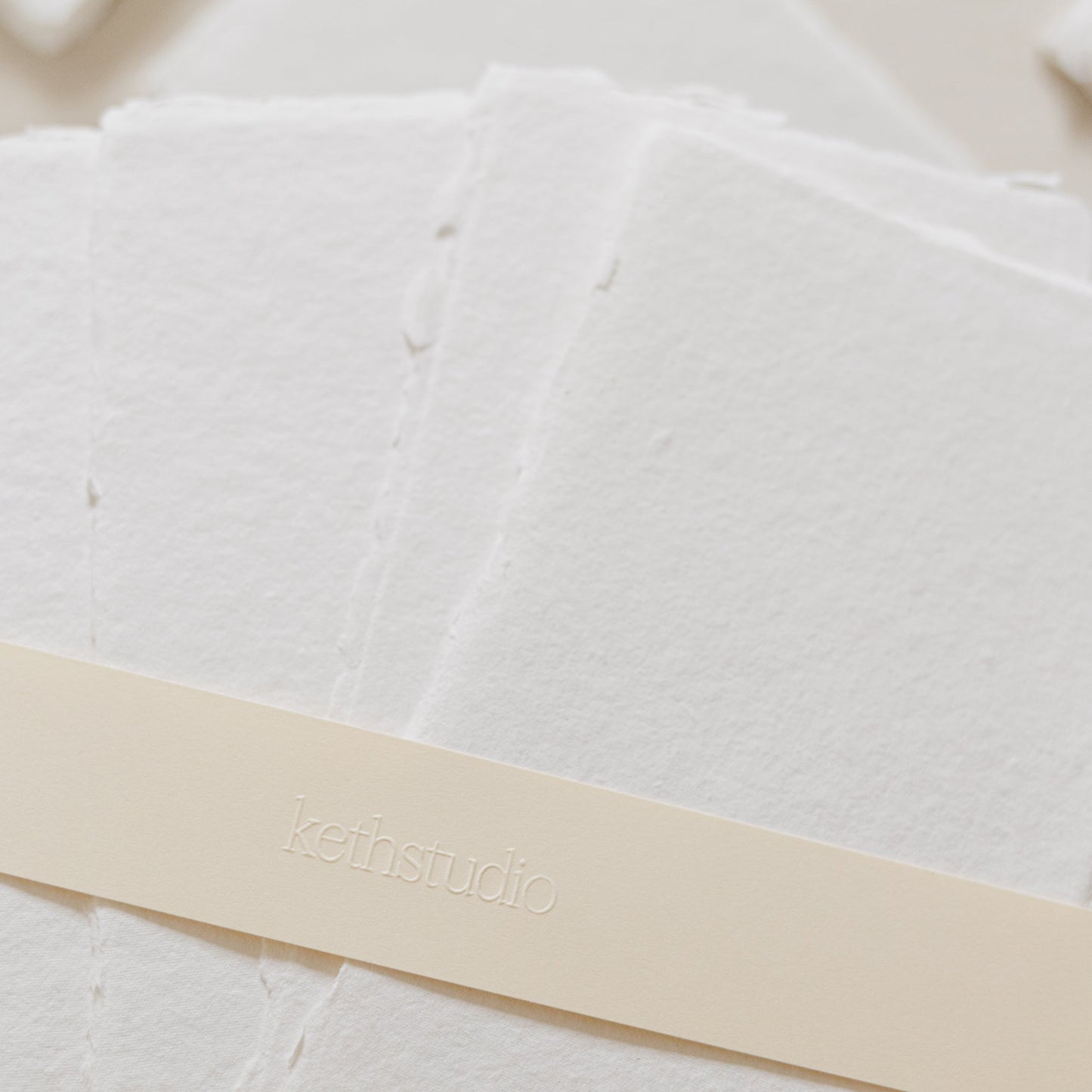 Menus – White Handmade Paper