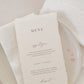 Mia Wedding Menu