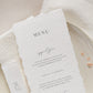 Mia Wedding Menu & Place Card