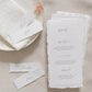 Mia Wedding Menu & Place Card