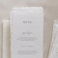 Mia Wedding Menu