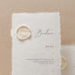 Beatrice Personalised Wedding Menu & Wax Seal