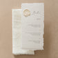Beatrice Personalised Wedding Menu & Wax Seal