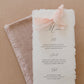 Georgia Wedding Menu with Silk Ribbon