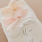 Georgia Wedding Menu with Silk Ribbon
