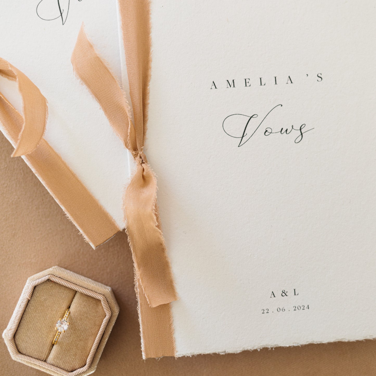 Amelia Personalised Vow Books