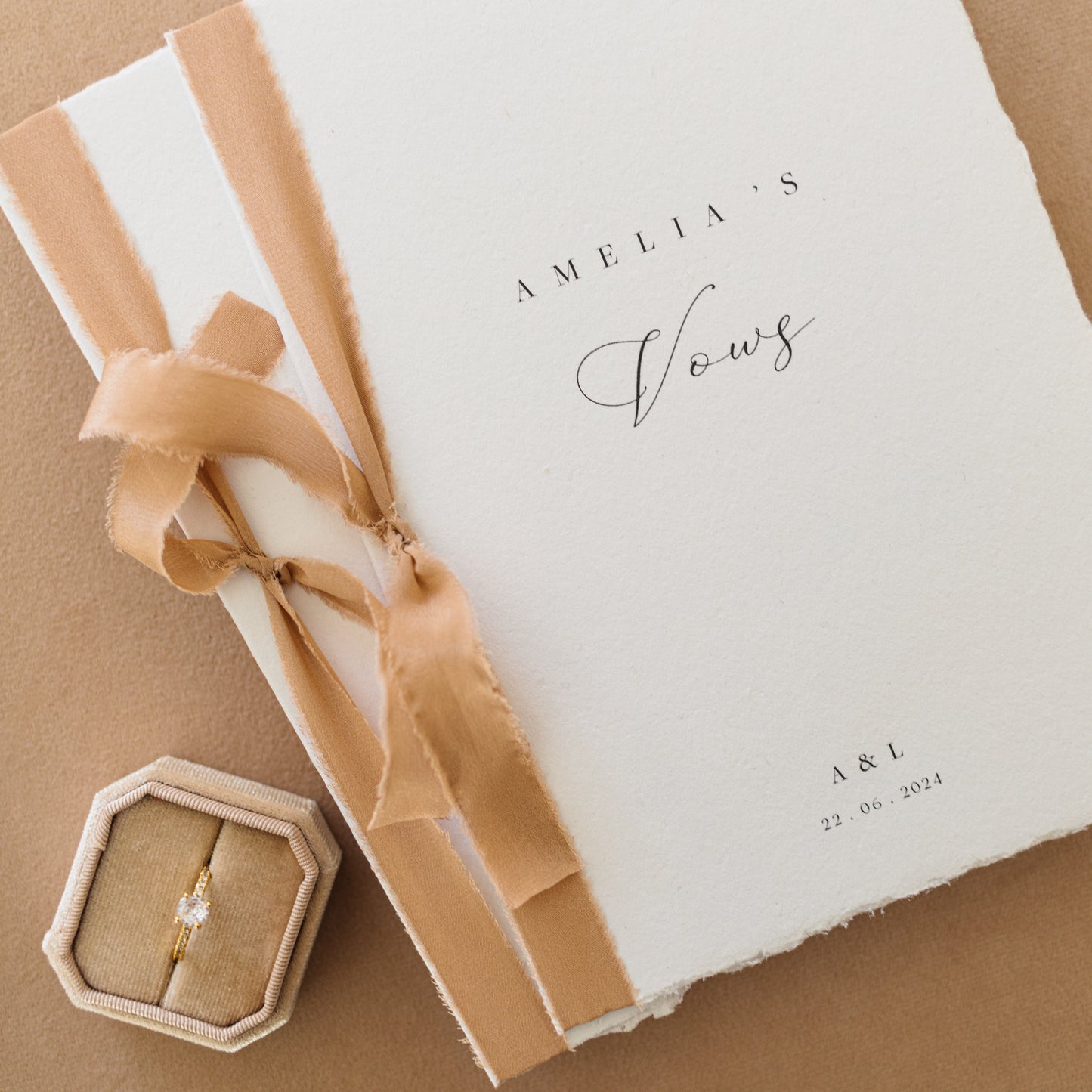 Amelia Personalised Vow Books