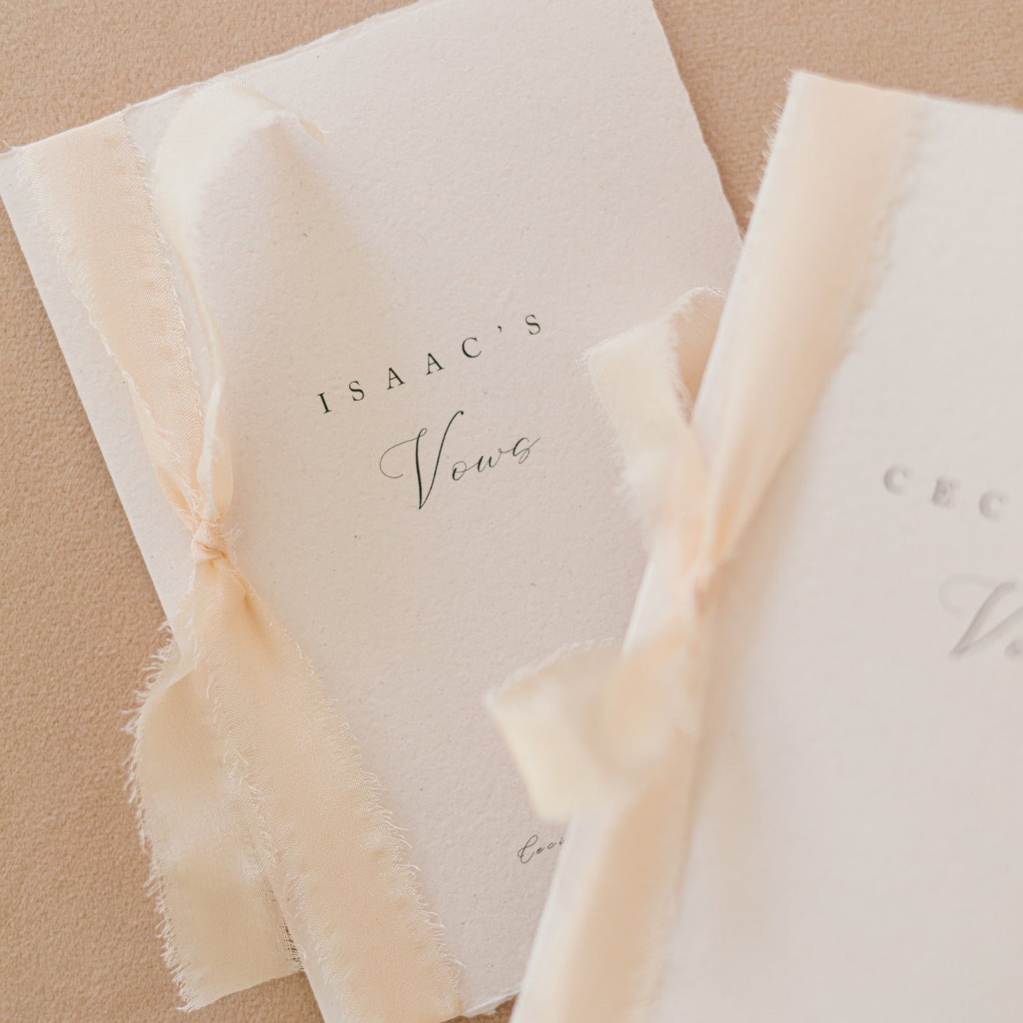 Cecilia Personalised Vow Books