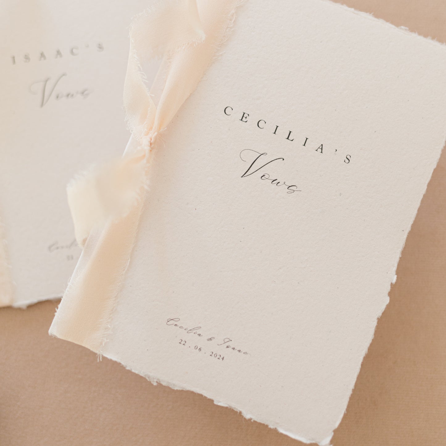 Cecilia Personalised Vow Books