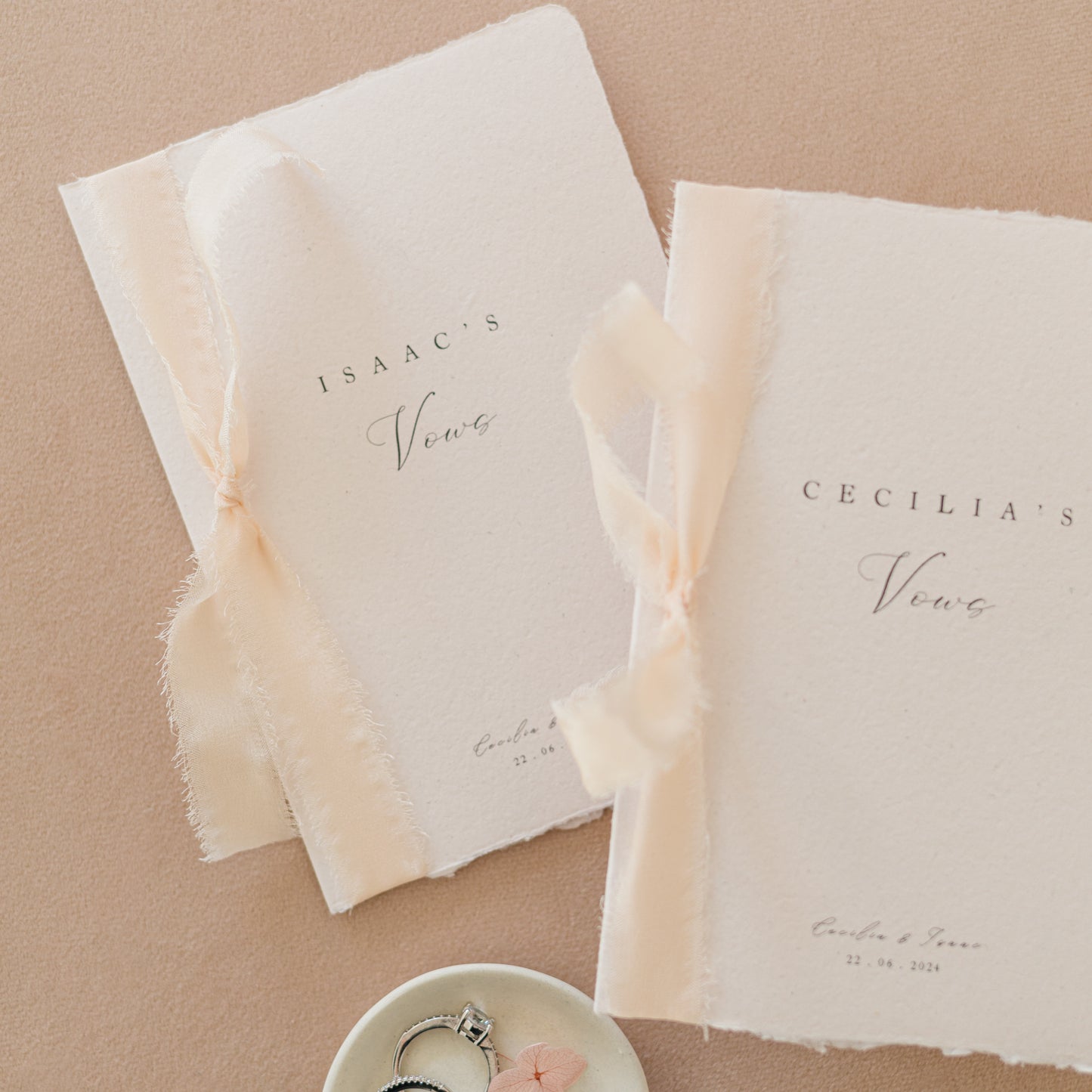 Cecilia Personalised Vow Books