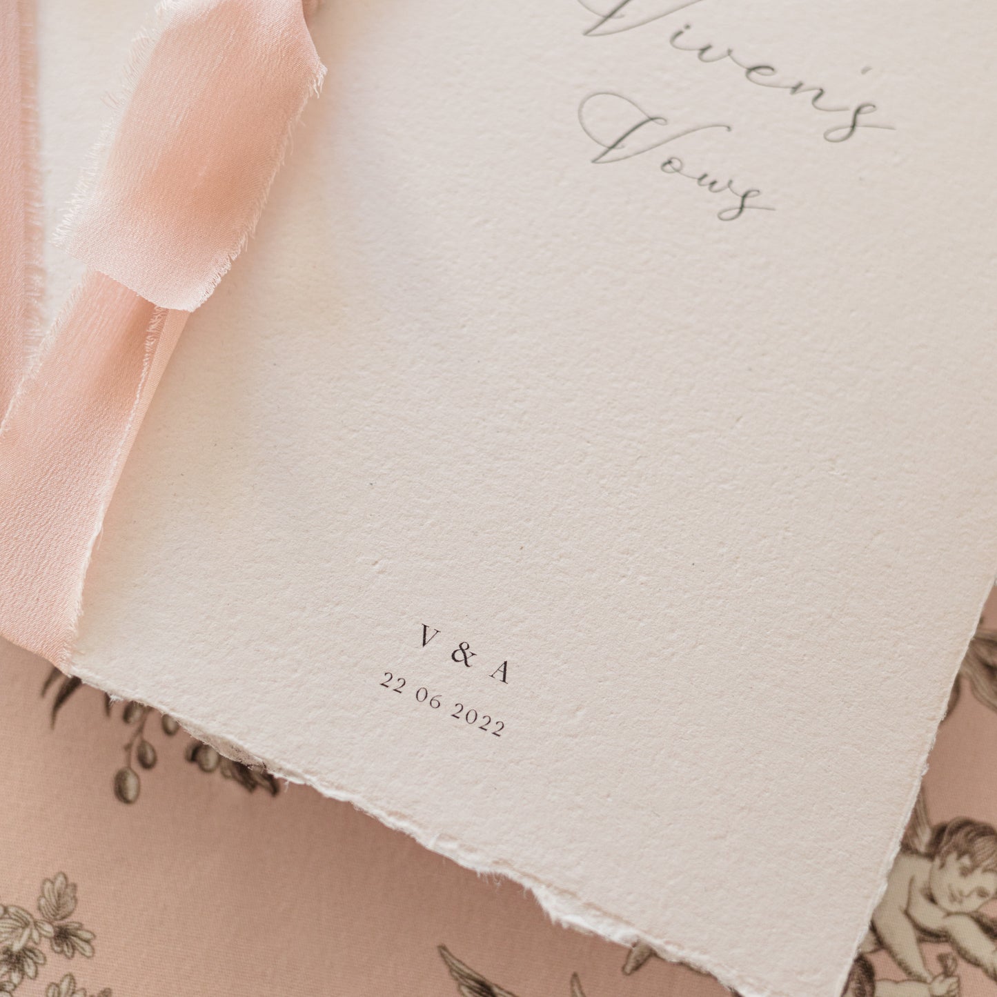 Viven Personalised Vow Books