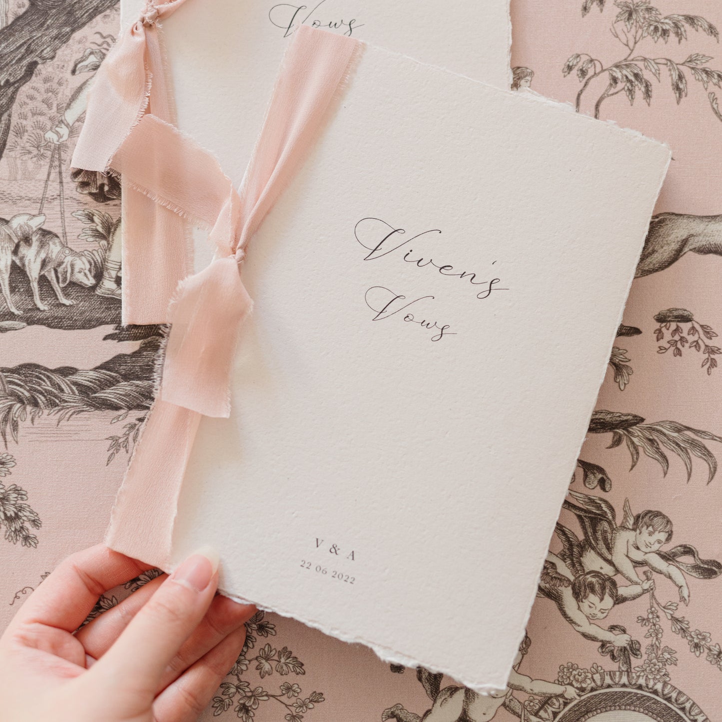 Viven Personalised Vow Books